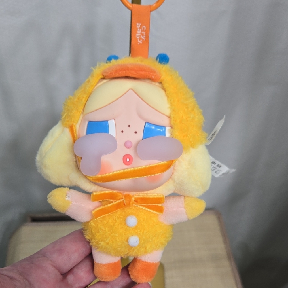 CRY BABY! Plush Chick Character Keychain by Roly-Poly (Cute Doll)